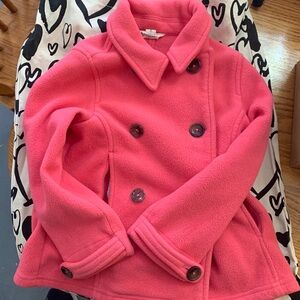 Girls small pink pea coat.